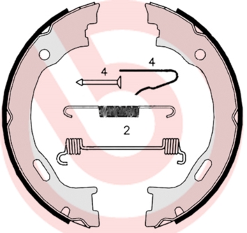 Remschoen set Brembo S 50 515