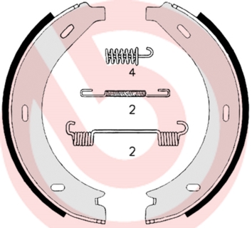 Remschoen set Brembo S 50 517