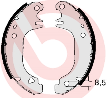 Remschoen set Brembo S 61 535