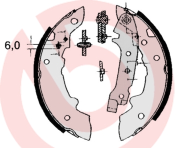 Remschoen set Brembo S 68 508