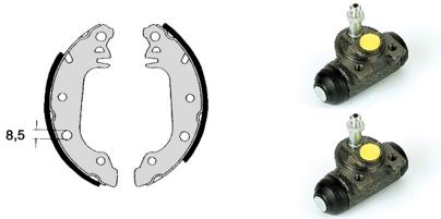 Remschoen set Brembo H 24 004