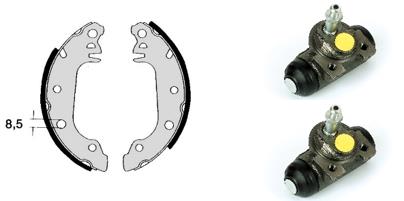 Remschoen set Brembo H 24 005