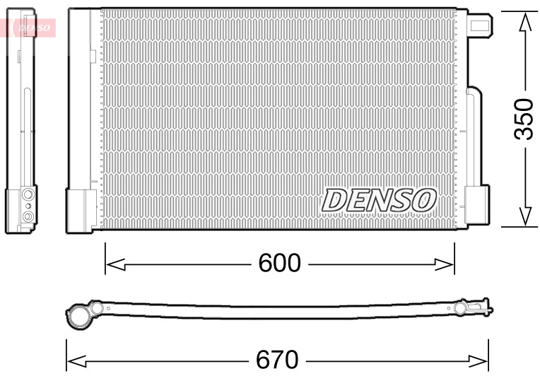 Airco condensor Denso DCN01004