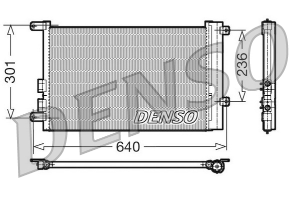 Airco condensor Denso DCN01016