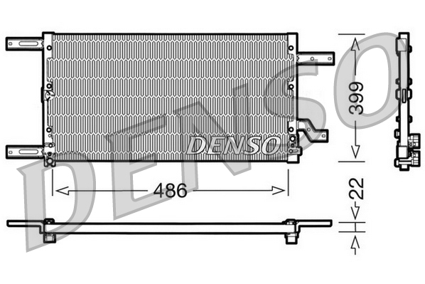 Airco condensor Denso DCN01021