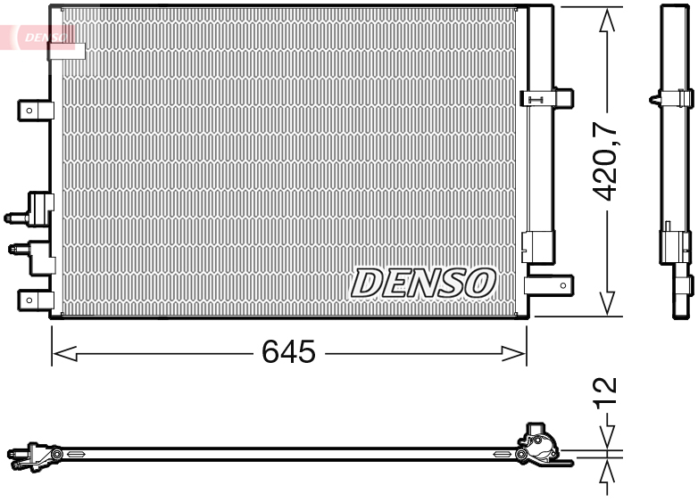 Airco condensor Denso DCN01024