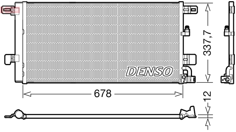 Airco condensor Denso DCN02001