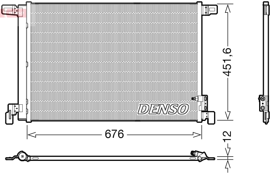 Airco condensor Denso DCN02008