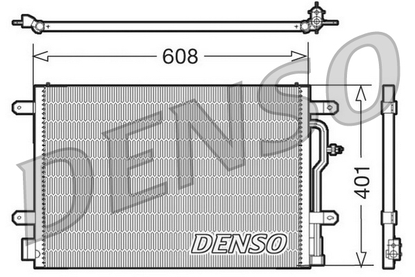 Airco condensor Denso DCN02012