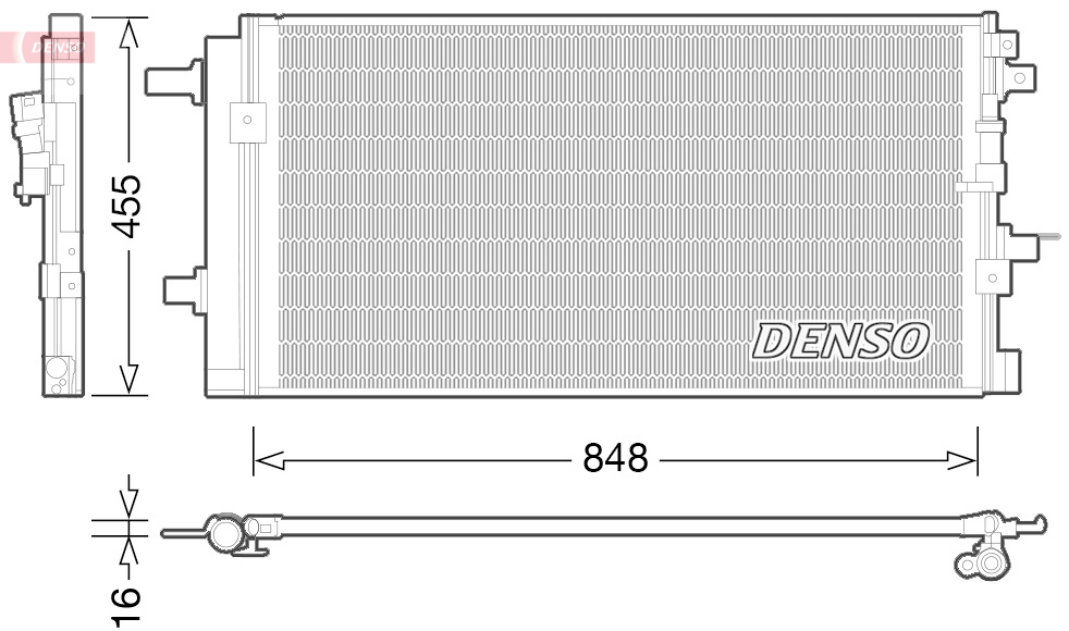 Airco condensor Denso DCN02023