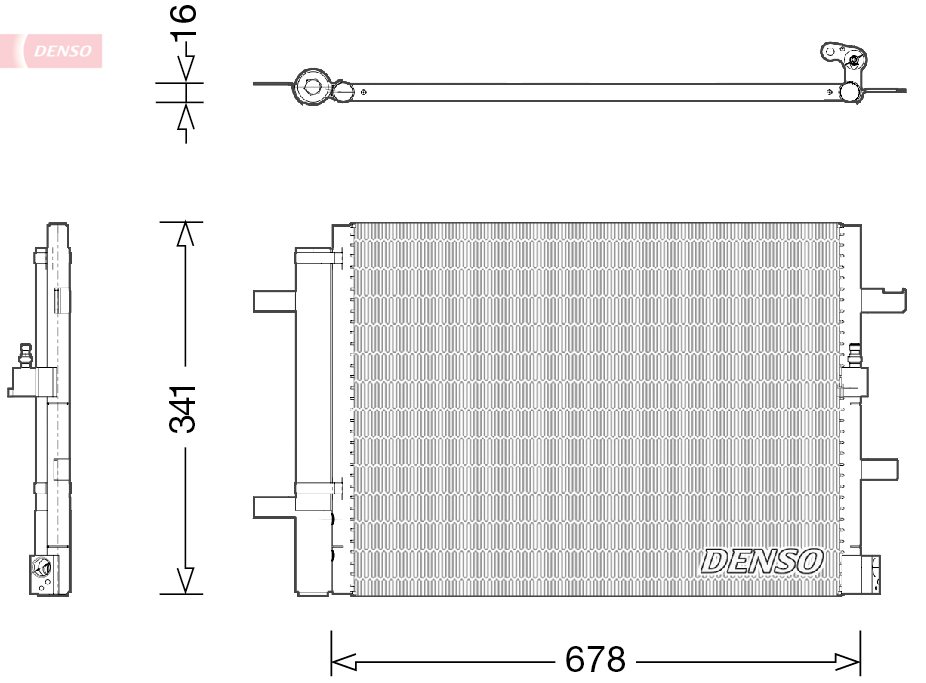 Airco condensor Denso DCN02026