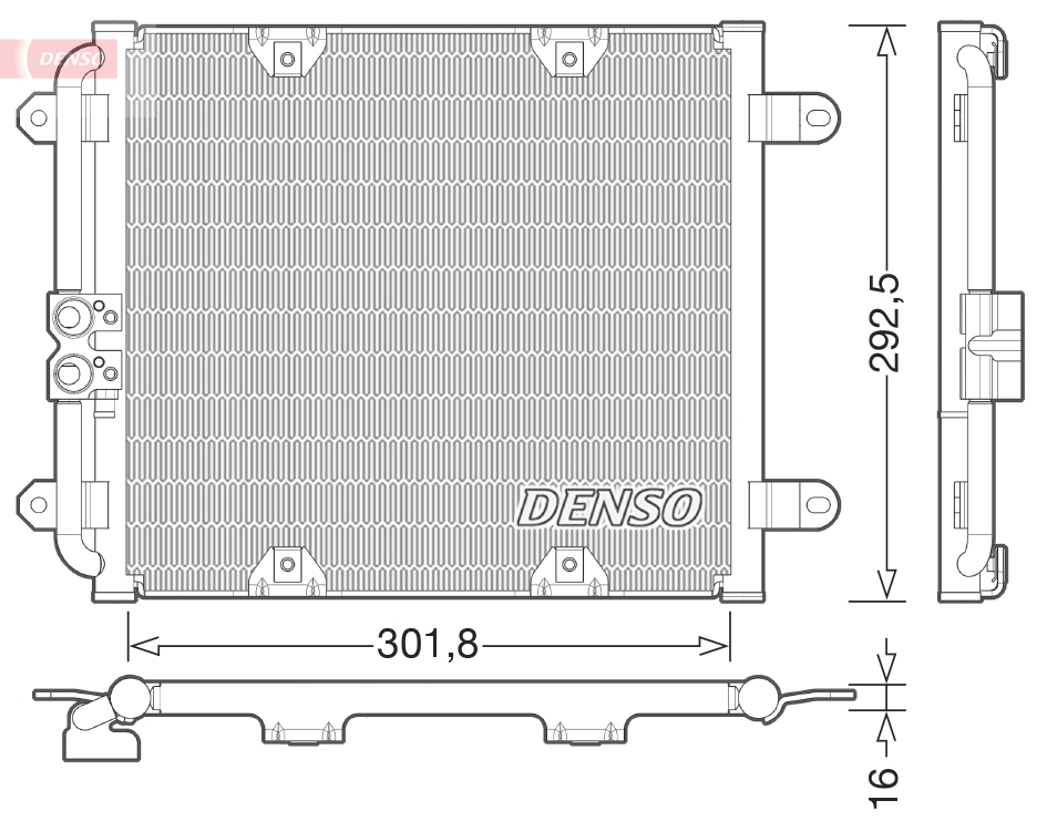 Airco condensor Denso DCN02028