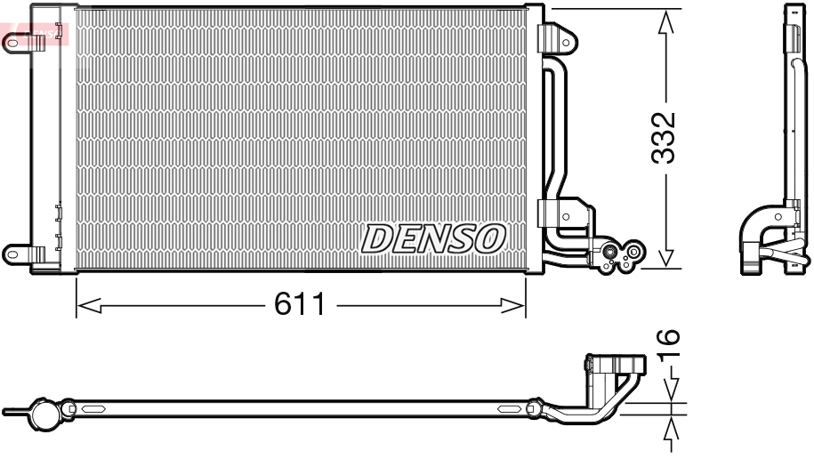 Airco condensor Denso DCN02034