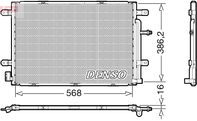 Airco condensor Denso DCN02039