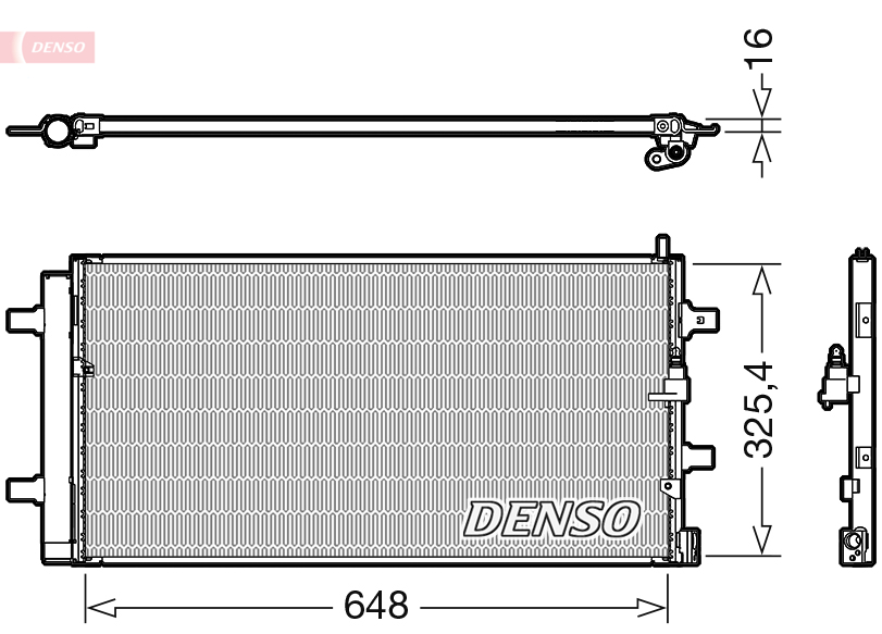 Airco condensor Denso DCN02040