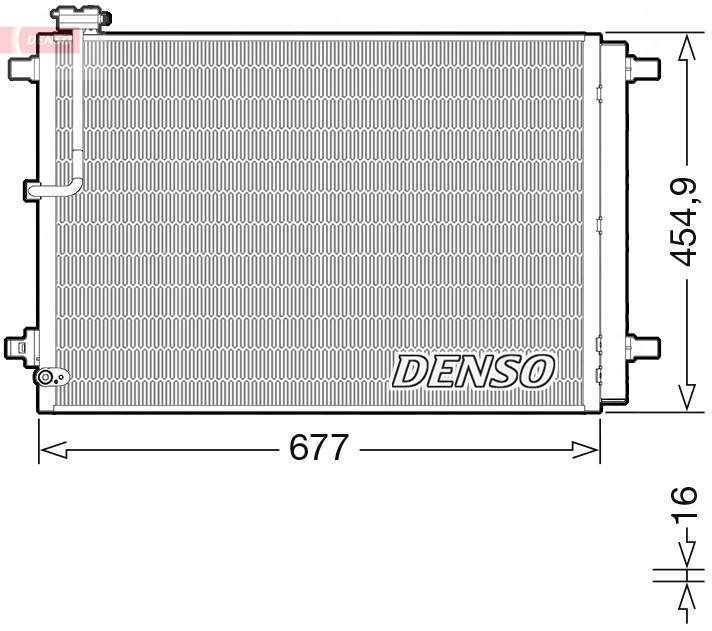 Airco condensor Denso DCN02046