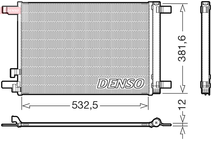 Airco condensor Denso DCN02048