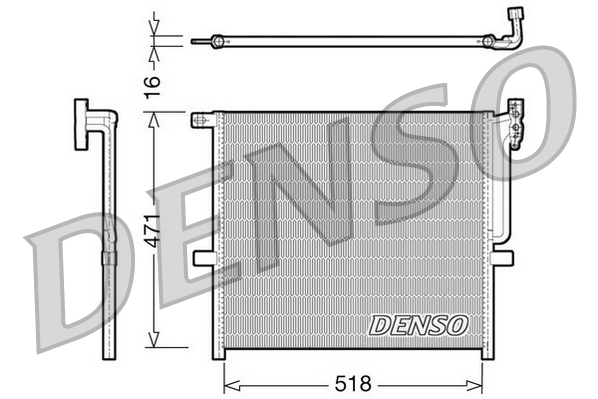 Airco condensor Denso DCN05001