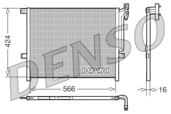 Airco condensor Denso DCN05004