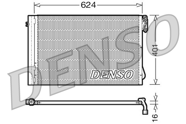 Airco condensor Denso DCN05011