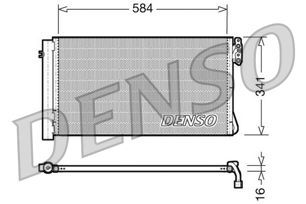 Airco condensor Denso DCN05012