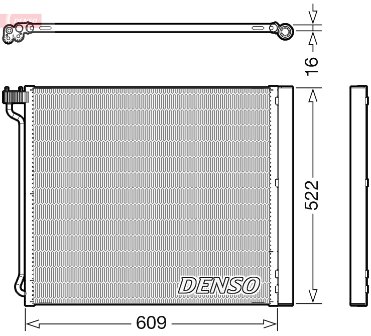 Airco condensor Denso DCN05034