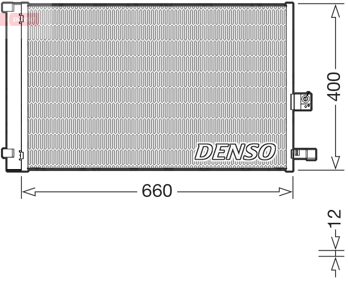 Airco condensor Denso DCN05037