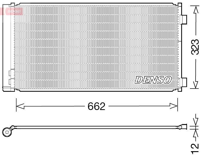 Airco condensor Denso DCN05103