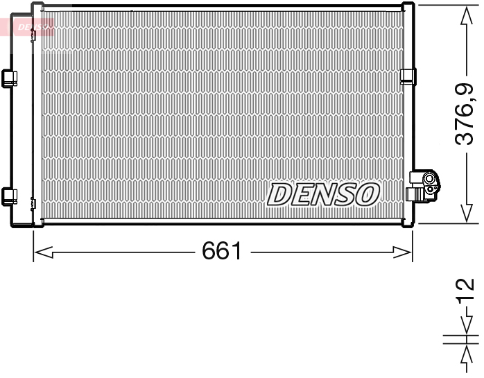 Airco condensor Denso DCN05106