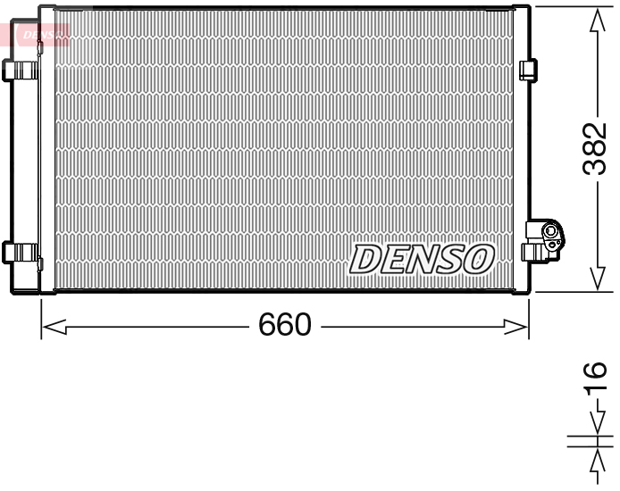 Airco condensor Denso DCN05107