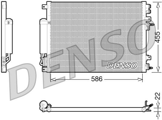 Airco condensor Denso DCN06001