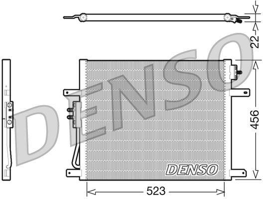 Airco condensor Denso DCN06008