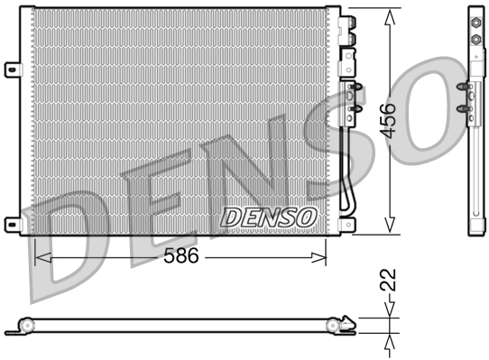 Airco condensor Denso DCN06009