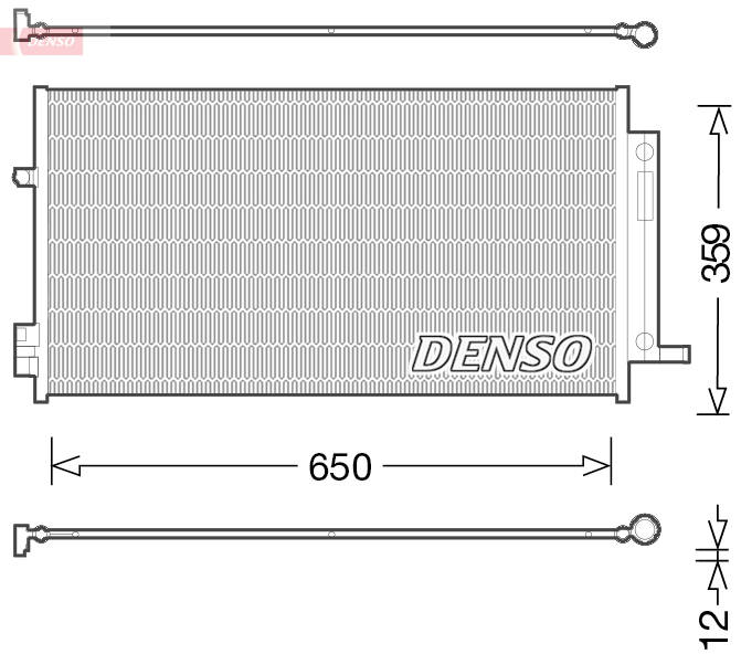 Airco condensor Denso DCN06016