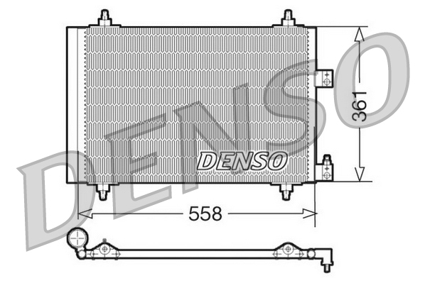 Airco condensor Denso DCN07005