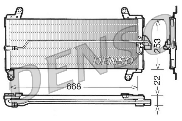 Airco condensor Denso DCN09002