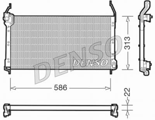 Airco condensor Denso DCN09014