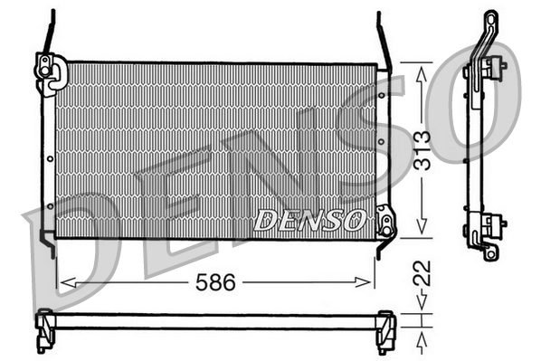 Airco condensor Denso DCN09017