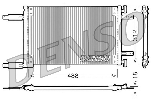 Airco condensor Denso DCN09041