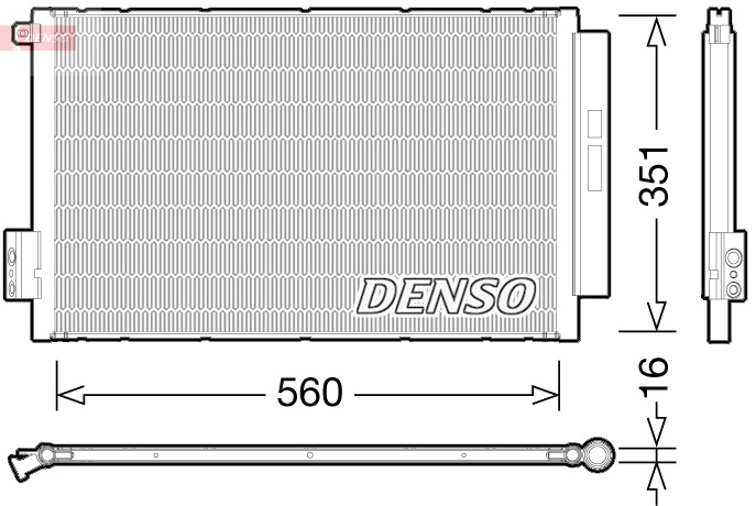 Airco condensor Denso DCN09043