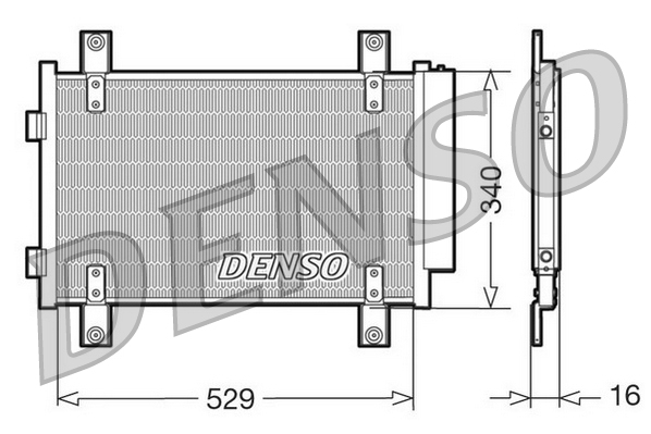 Airco condensor Denso DCN09049