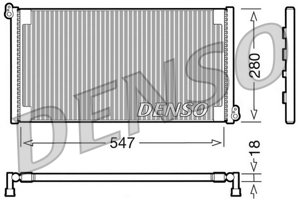 Airco condensor Denso DCN09081