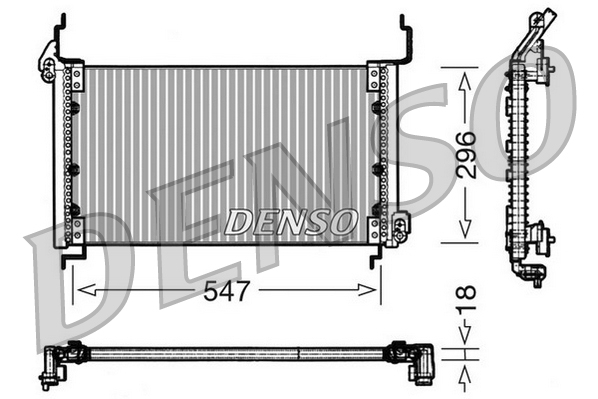 Airco condensor Denso DCN09082