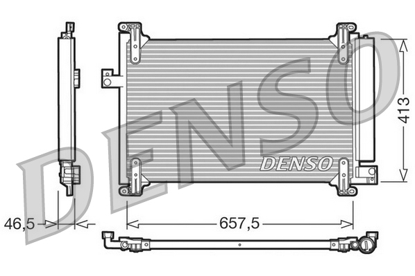 Airco condensor Denso DCN09083