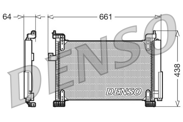 Airco condensor Denso DCN09085