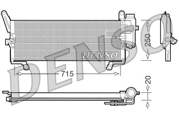 Airco condensor Denso DCN09090