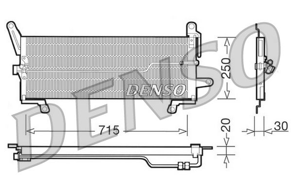 Airco condensor Denso DCN09097