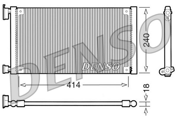 Airco condensor Denso DCN09120