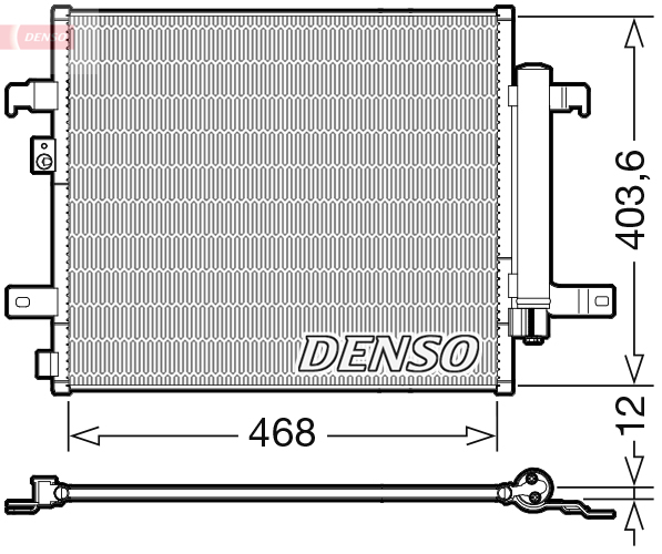 Airco condensor Denso DCN09124