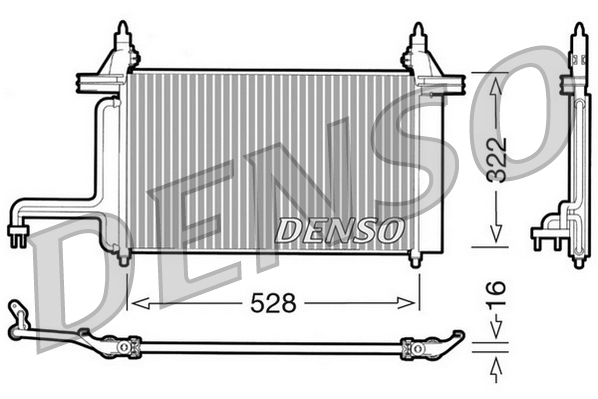 Airco condensor Denso DCN09130